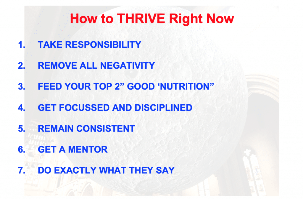 HOW TO THRIVE RIGHT NOW